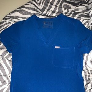 Royal blue Catarina figs top